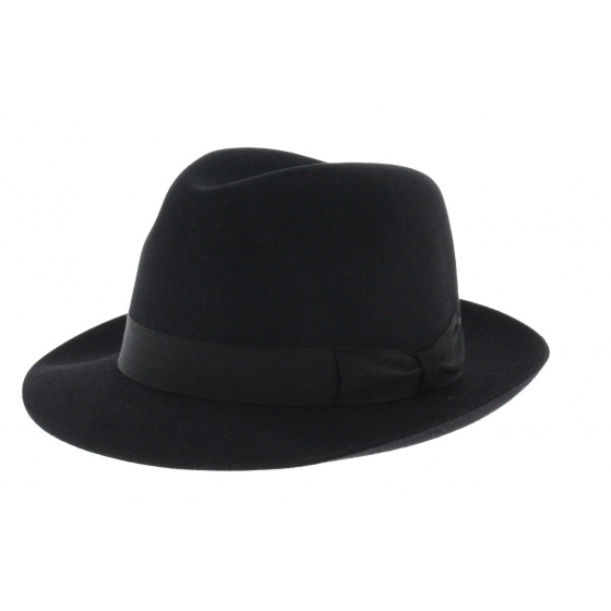 Black Bogart Fedora Hat - Flechet