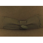Wide-brimmed rabbit felt hat