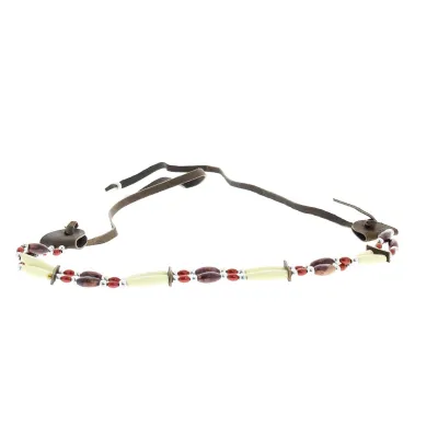 Hatband - Garniture a chapeau perles rouges Reference : 514 | Chapellerie Traclet