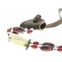 Hatband - Red Beaded Hat Trim