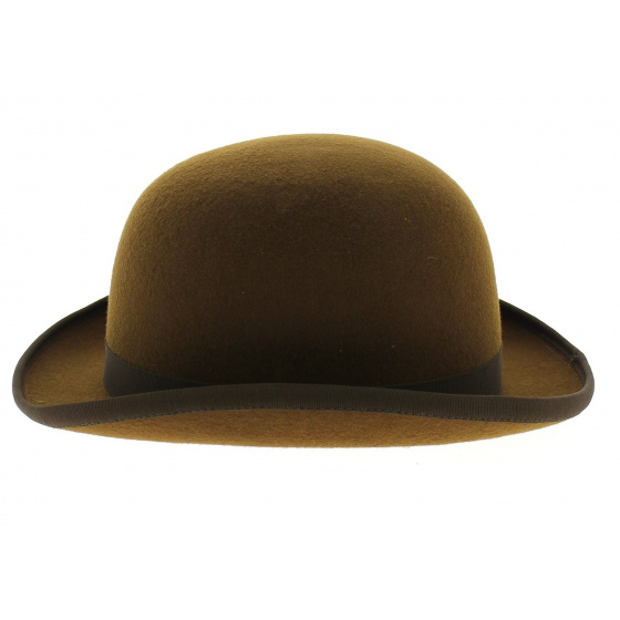 Brown Shrew Felt Bowler Hat - Traclet