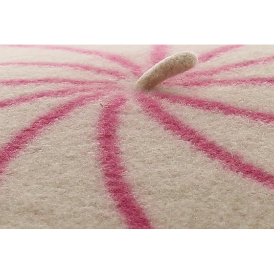 Beret enfant beige rose - Le Beret Francais