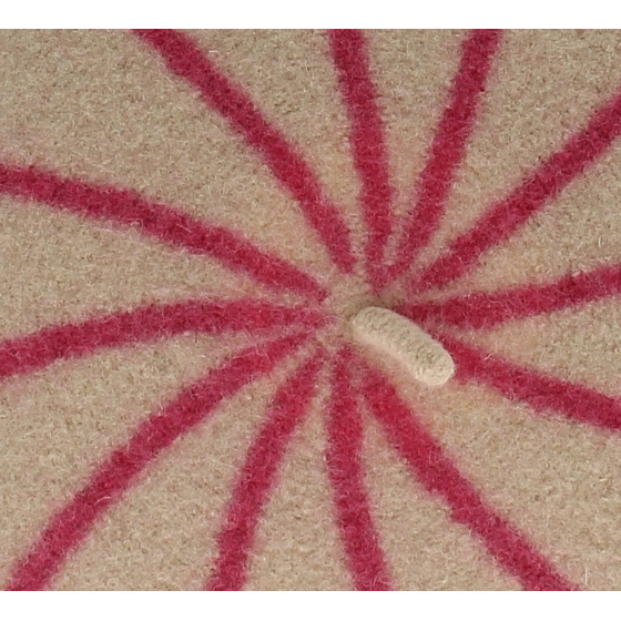 Children's beige pink beret - Le Beret Francais