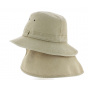 Chad Safari Hat with neck cover - Crambes