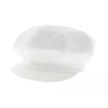 Casquette gavroche Lin blanc Reference : 1704 | Chapellerie Traclet