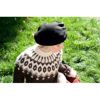 Black Afghan pakol hat - Afghanistan pakol Reference: 4960 | Traclet Hat Shop