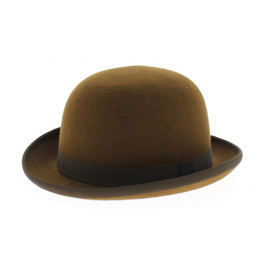 Chapeau Melon Marron Musaraigne Feutre - Traclet