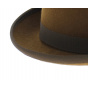 Brown Shrew Felt Bowler Hat - Traclet