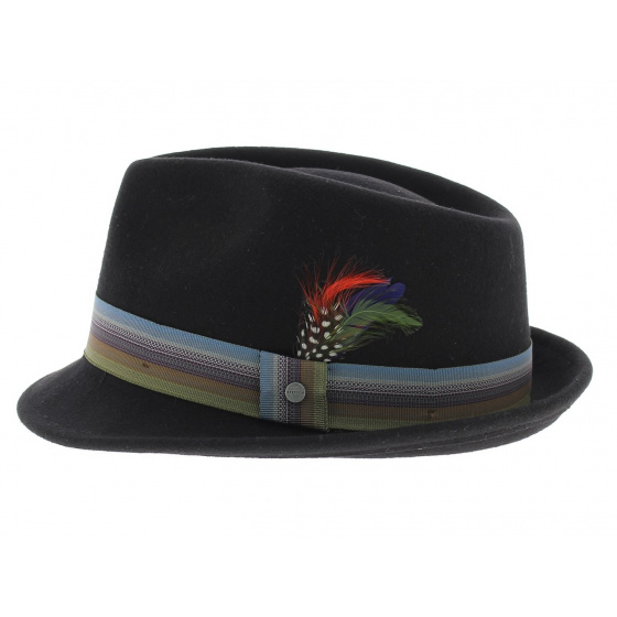 Black Carlisle Trilby Hat