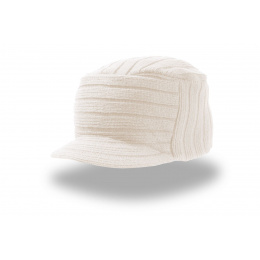 Bonnet casquette Tribe blanc