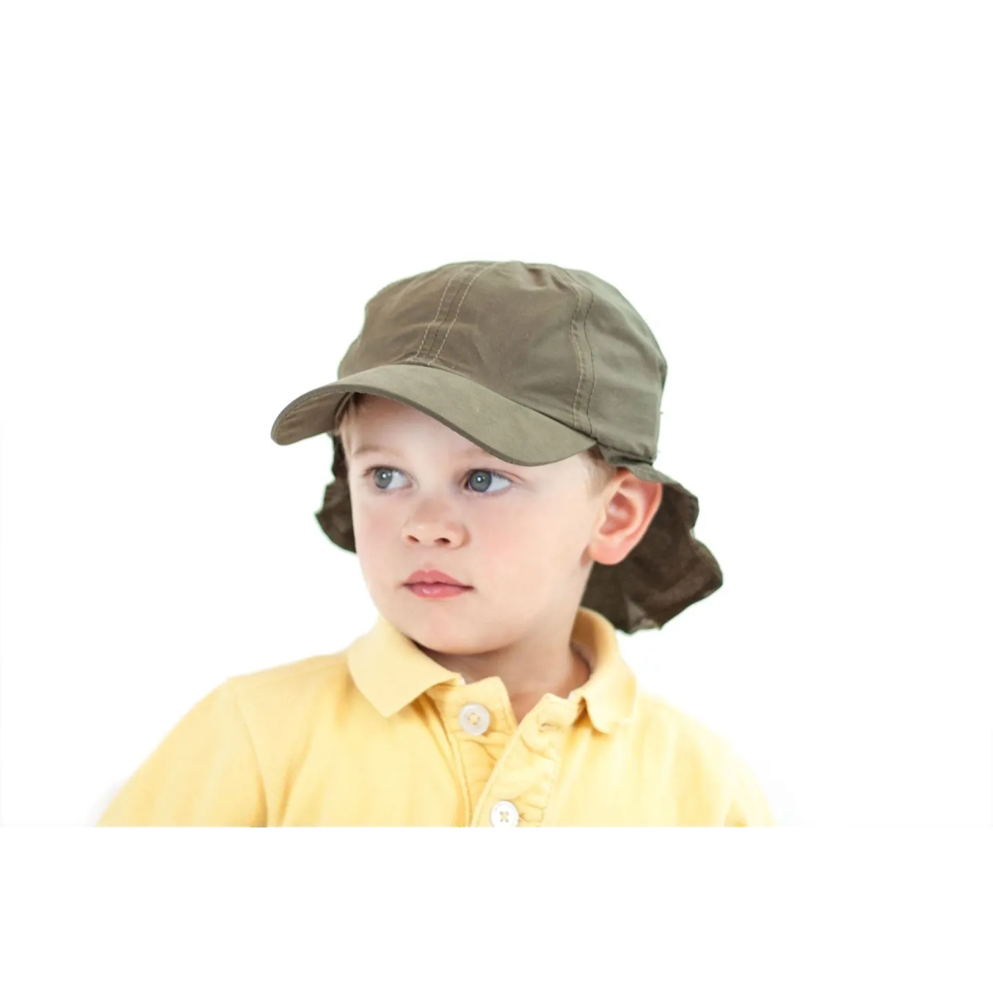 Beige sport neck cover cap for kids - Traclet children's cap shop Reference: 2612 | Chapellerie Traclet