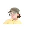 Beige sport neck cover cap for kids - Traclet children's cap shop Reference: 2612 | Chapellerie Traclet