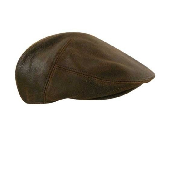 Cap Taxten Bailey Leather Traclet Brown Reference: 189 | Chapellerie ...