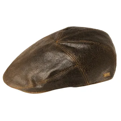Casquette Taxten Bailey Cuir Traclet Marron Reference : 189 | Chapellerie Traclet