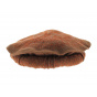 Women's Embroidered Brown Wool Pakol - Traclet