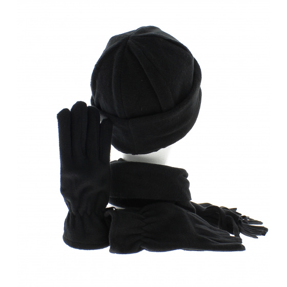 Ensemble bonnet echarpe et gants assortis Ensemble bonnet echarpe et gants assortis
