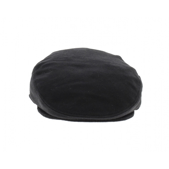 black English flat cap