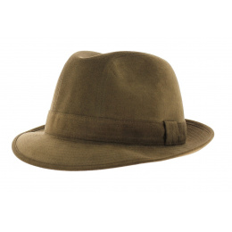 Trilby hat - Hazelnut Alcantara