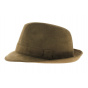 Trilby hat - Hazelnut Alcantara