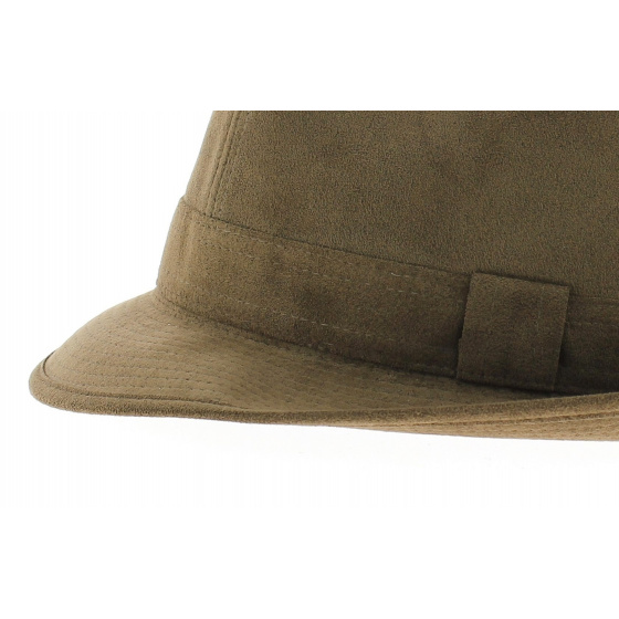 Trilby hat - Hazelnut Alcantara