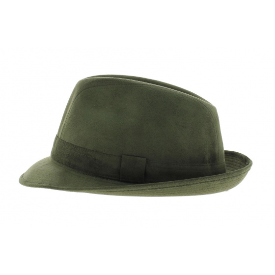 Trilby Hat - Green Alcantara