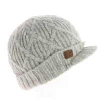 Bonnet The Yukon Brim gris Coal Reference : 4178 | Chapellerie Traclet