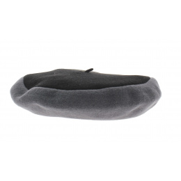 Black and grey Amboise beret - Heritage by Laulhère