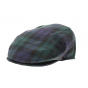 Green and blue Limerick tartan cap