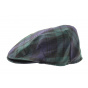 Green and blue Limerick tartan cap