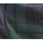 Green and blue Limerick tartan cap