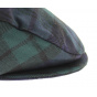 Green and blue Limerick tartan cap