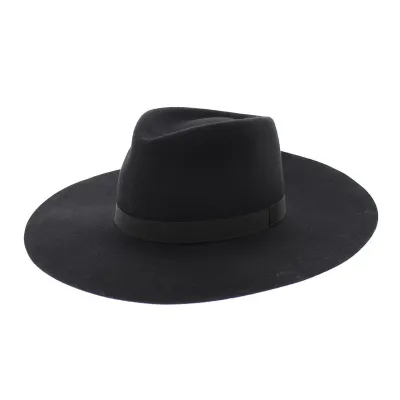 Wide Brim Wool Felt Fedora Hat - Traclet - large size hat purchase Reference: 5055 | Traclet Hatters
