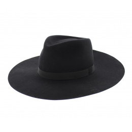 Wide Brim Wool Felt Fedora Hat - Traclet