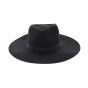 Wide Brim Wool Felt Fedora Hat - Traclet