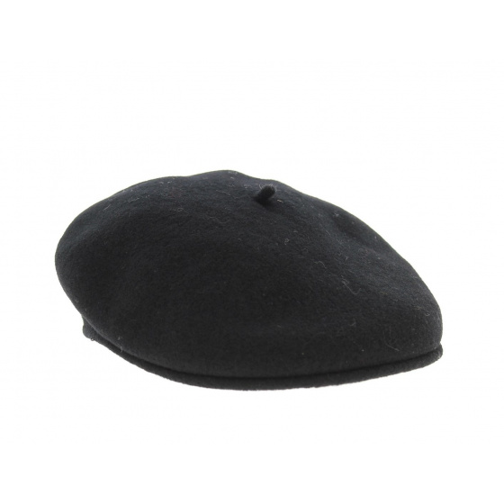 Black cap beret