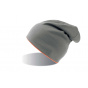 Bonnet Extreme gris reversible orange fluo