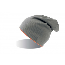 Extreme grey reversible neon orange hat