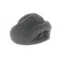 Grey 60s tambourine hat