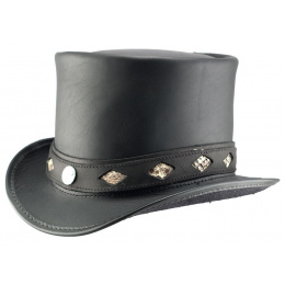 Top hat topper - Diamond Inlay Band