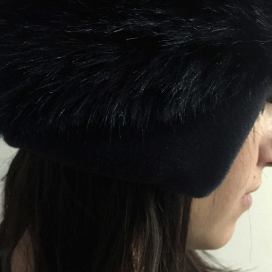 Women's Chamonix Fur Beanie - Black