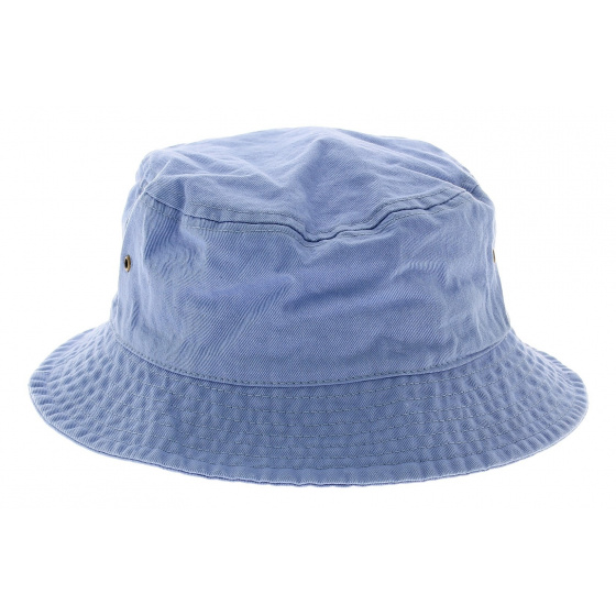 Sky blue cotton bucket hat