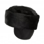 Cossack Toque with Ear Flaps - Black Chechia - Traclet