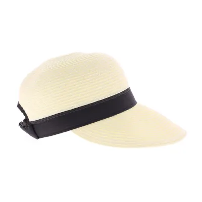 Casquette visière souple blanc cassé Reference : 5145 | Chapellerie Traclet