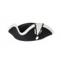 Revolution Tricorn with Silver Border Black Felt