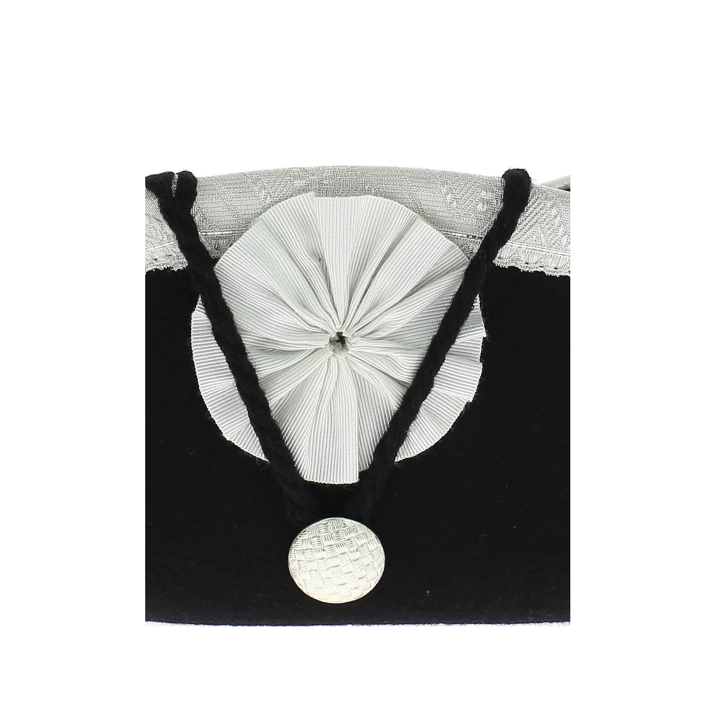 Revolution Tricorn with Silver Border Black Felt Reference: 5159 | Chapellerie Traclet