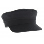 Breton Cap Brest Black Cotton - Traclet