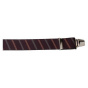 Eggplant Wide Striped Suspenders