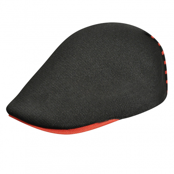 Panel Stripe 507 Cap Black with red stripes - Kangol