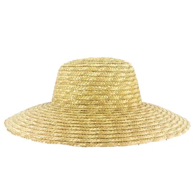 Maryse Rosa wide-brimmed hat without ribbon Reference: 4597 | Traclet Hat Shop
