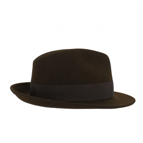 Brown Waterproof Fedora Hat